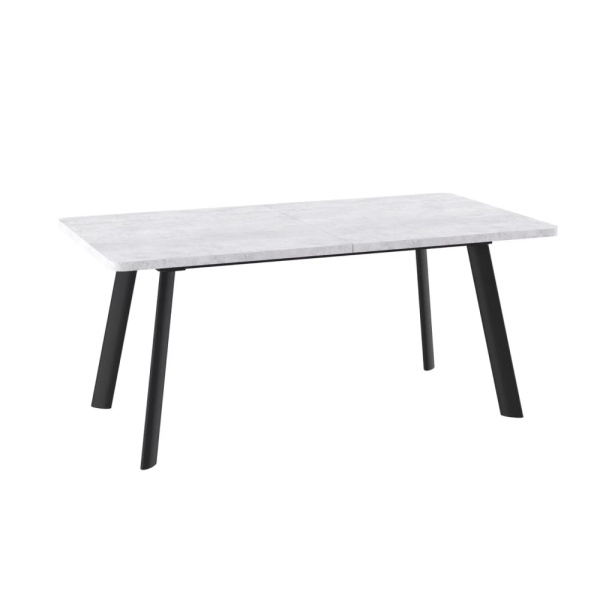 Стол LEON LUX RADIAL-180, раздвижной 180(240)х95, СЕРЫЙ СЛАНЕЦ/ЧЕРНЫЙ